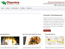 Tablet Screenshot of charntrarestaurant.com.au